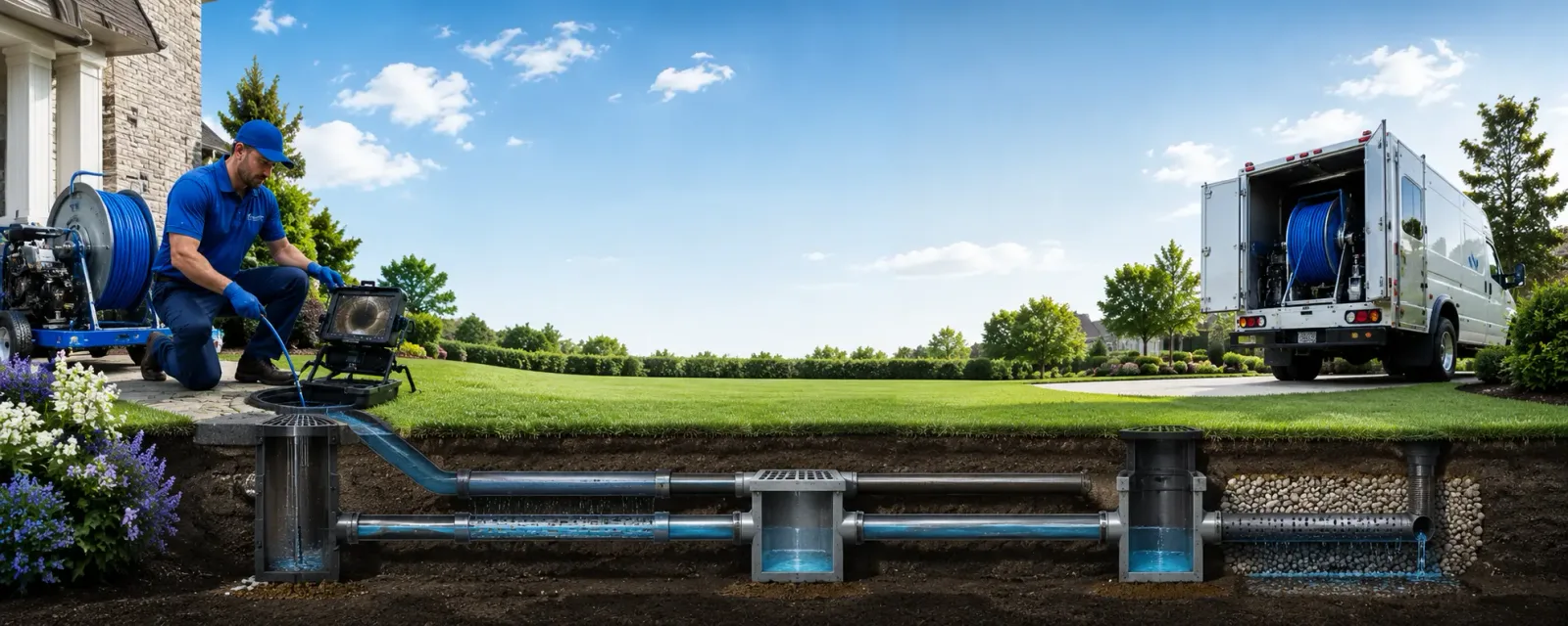 Outdoor drain cleaning information for Liebenthal, KS